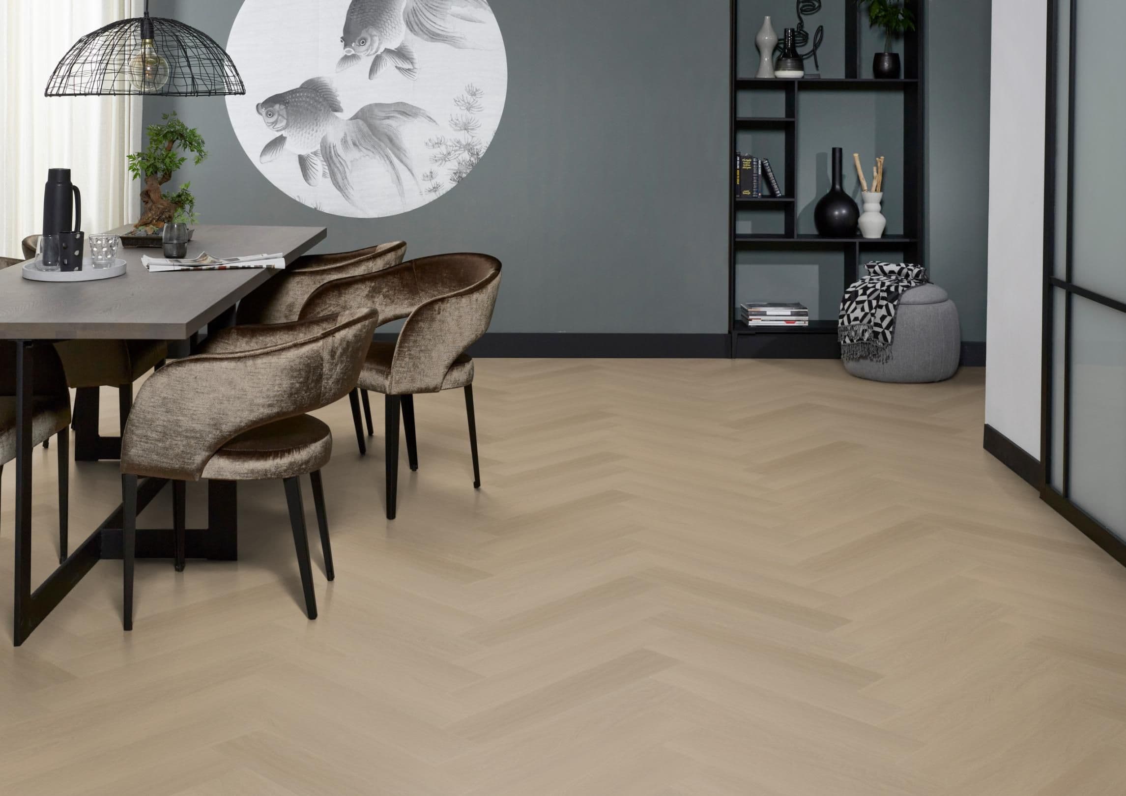 PVC Visgraat - Santorini Smoky